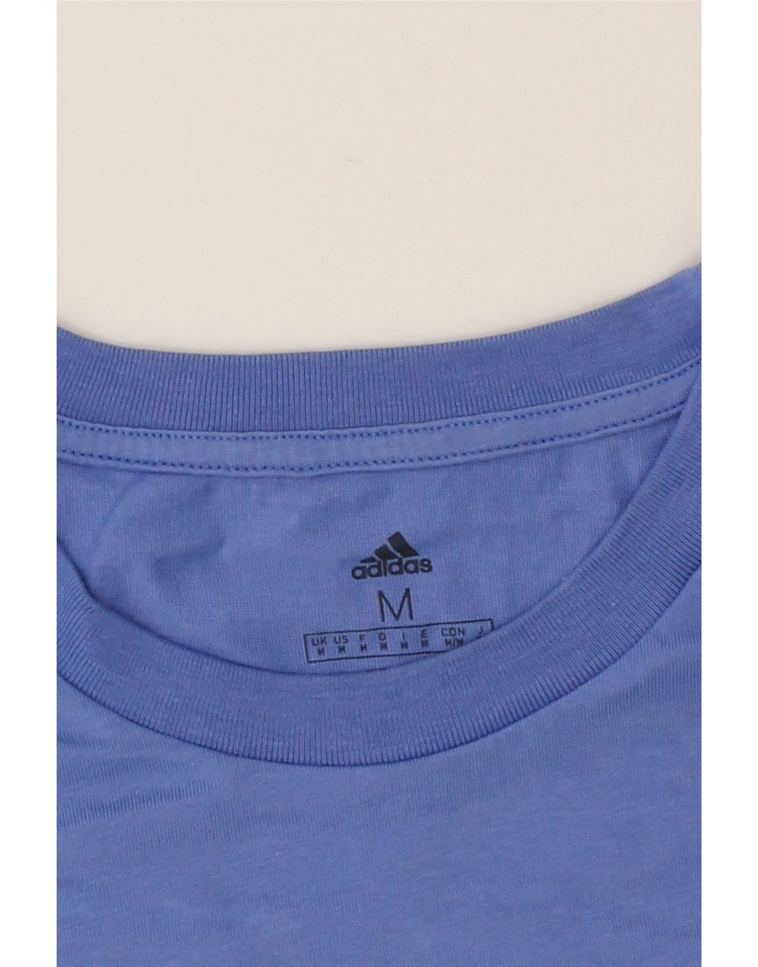 ADIDAS Mens T-Shirt Top Medium Blue Cotton Vintage Adidas and Second-Hand Adidas from Messina Hembry 