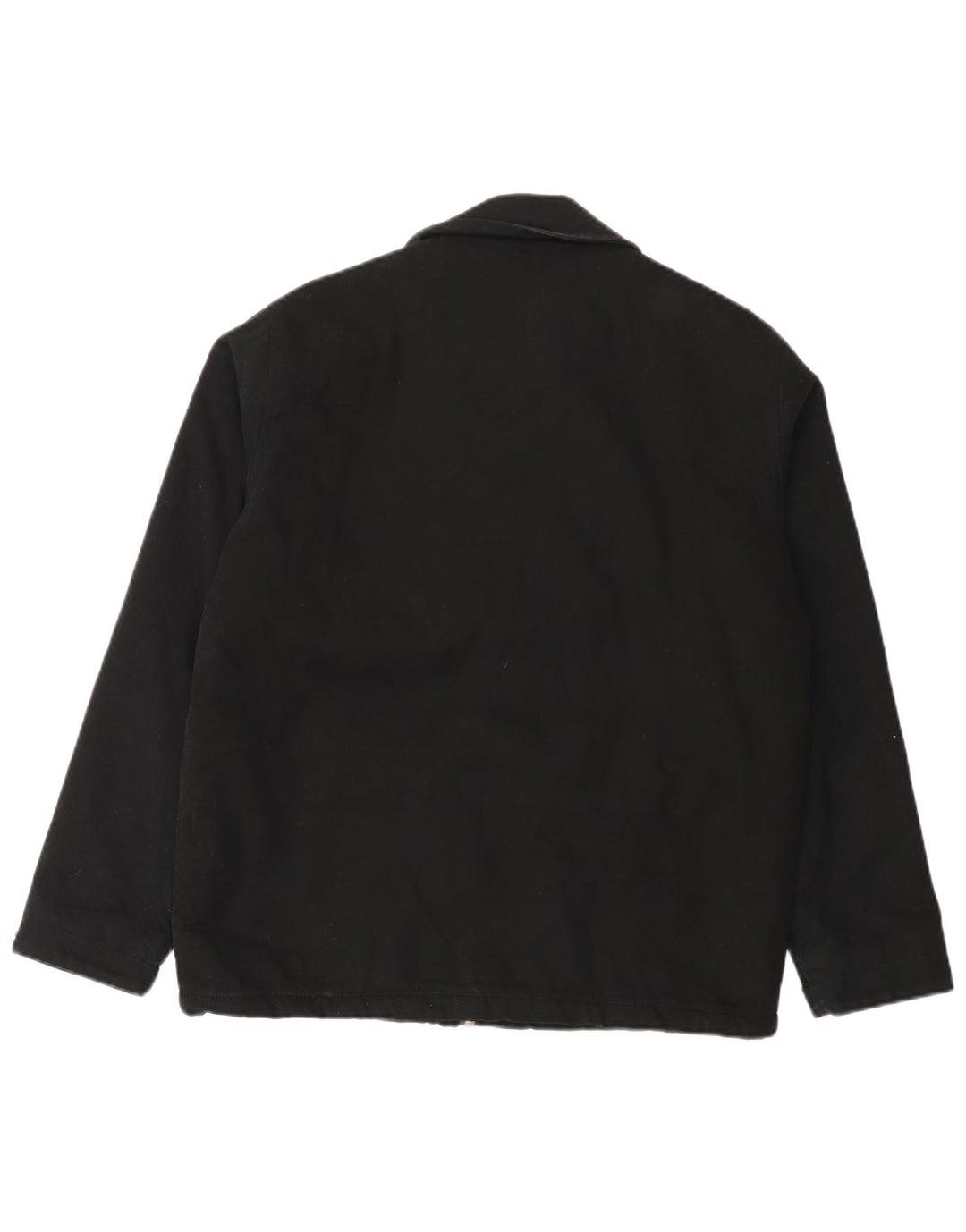 Zara Mens Utility Jacket UK 38 Medium Black Cotton