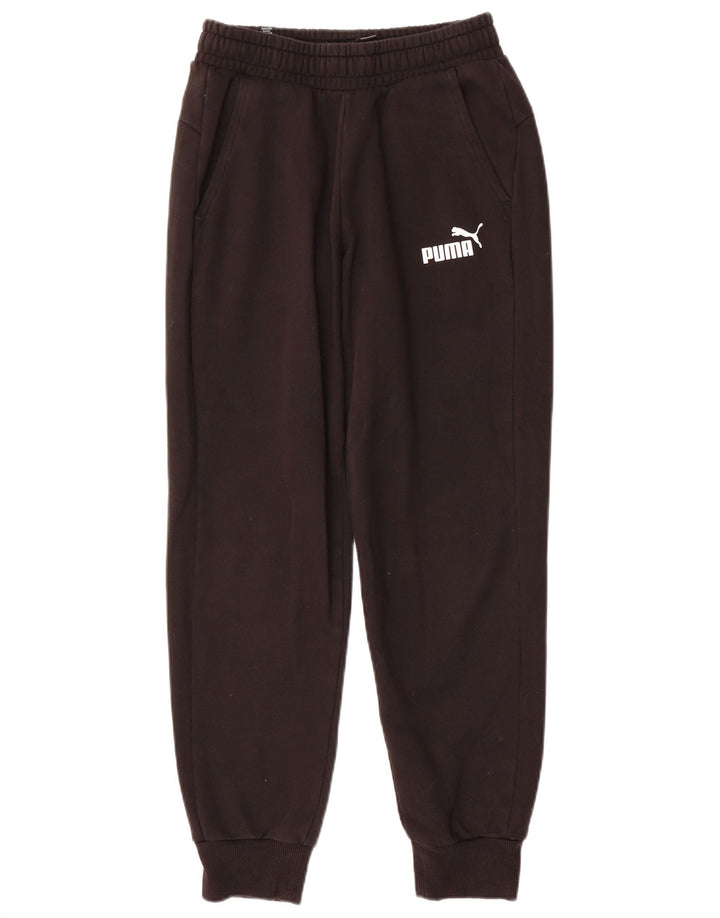 Puma Mens Tracksuit Trousers Joggers Small  Black Cotton