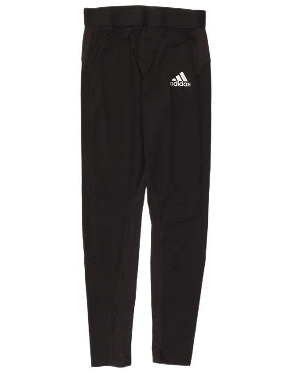 Adidas Damen Primegreen Leggings UK 14 Large Schwarz Polyester