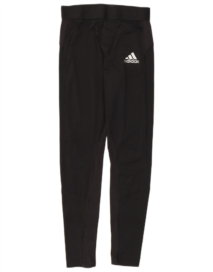 Adidas Damen Primegreen Leggings UK 14 Large Schwarz Polyester