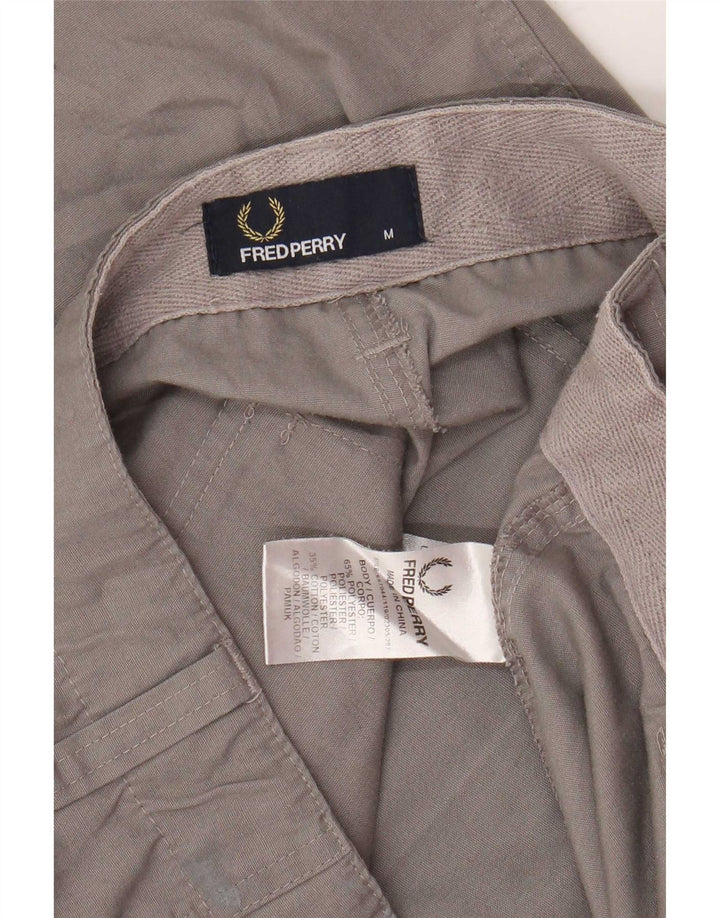 Fred Perry Mens Chino Shorts Medium W32 Grey Polyester