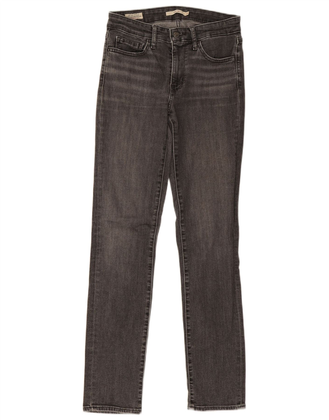 Levi's Womens 712 Slim Jeans W27 L31 Grey Cotton