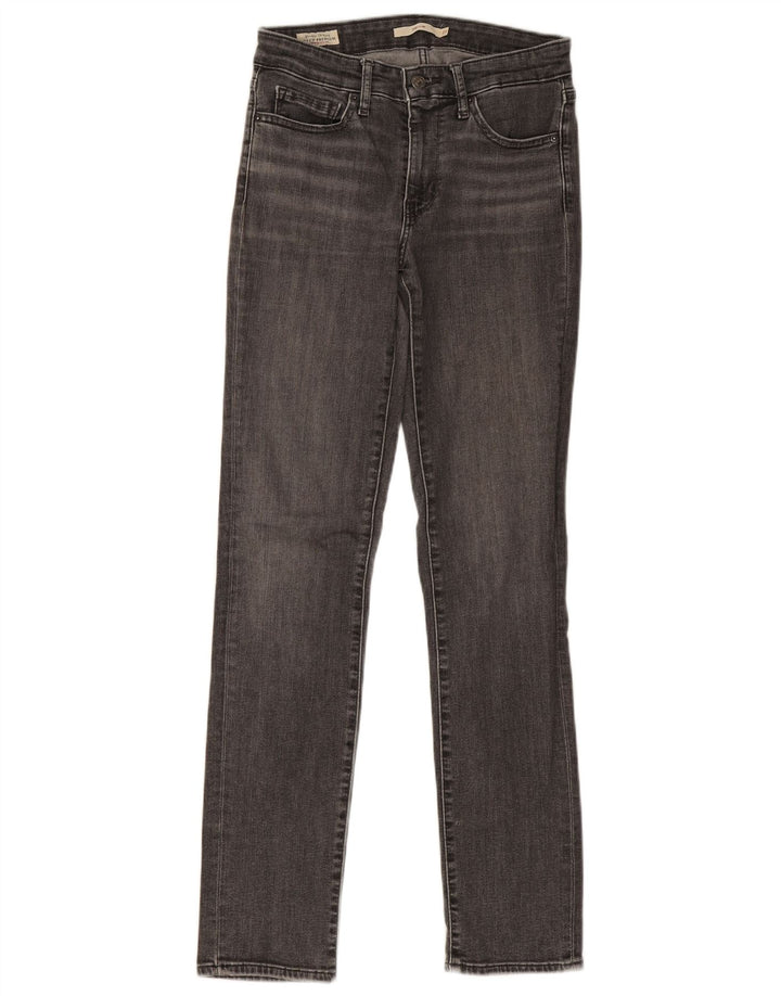 Levi's Womens 712 Slim Jeans W27 L31 Grey Cotton