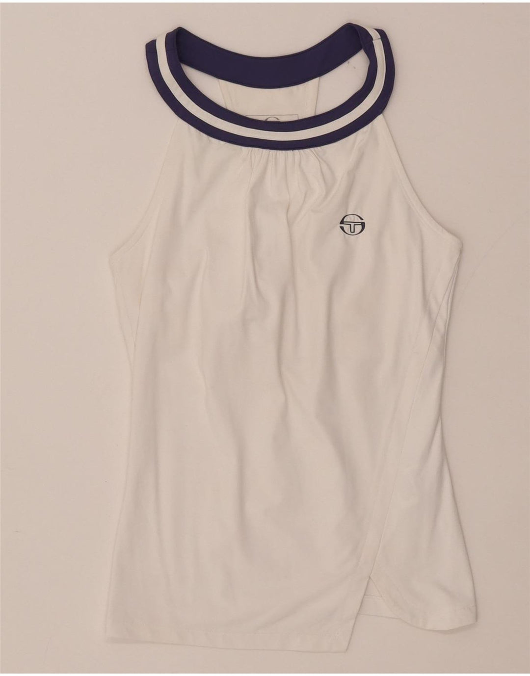 Sergio Tacchini Womens Vest Top UK 4 XS White Nylon