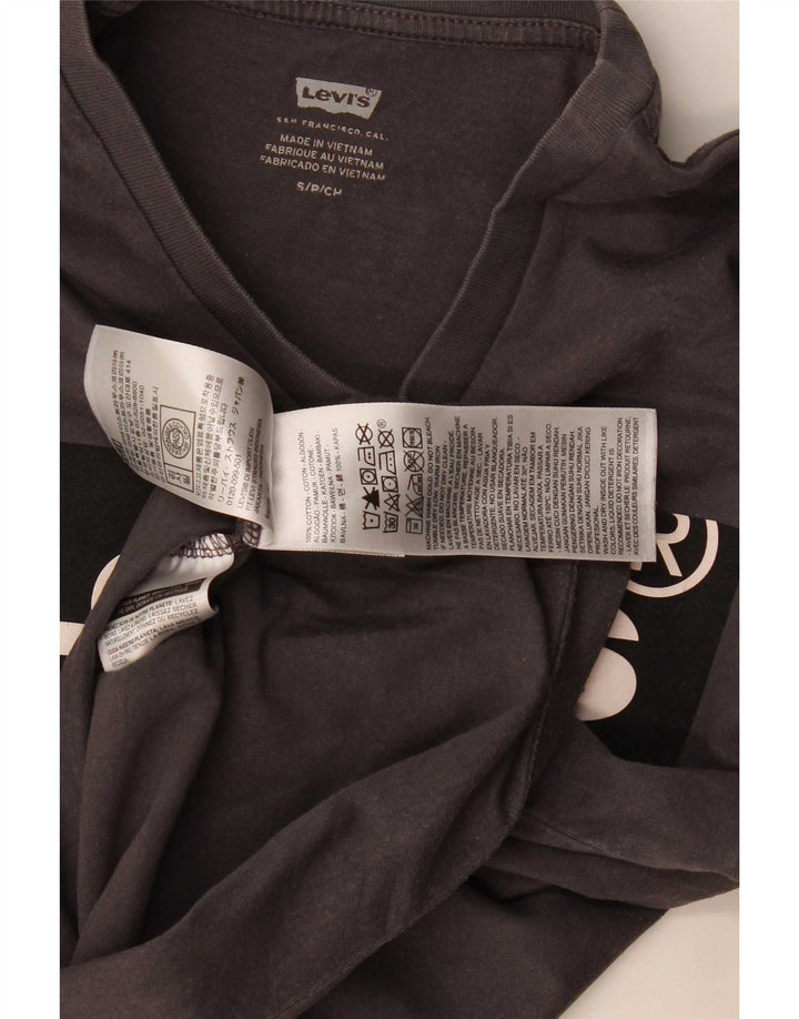 T-shirt grafica da uomo Levi's Top piccola in cotone grigio