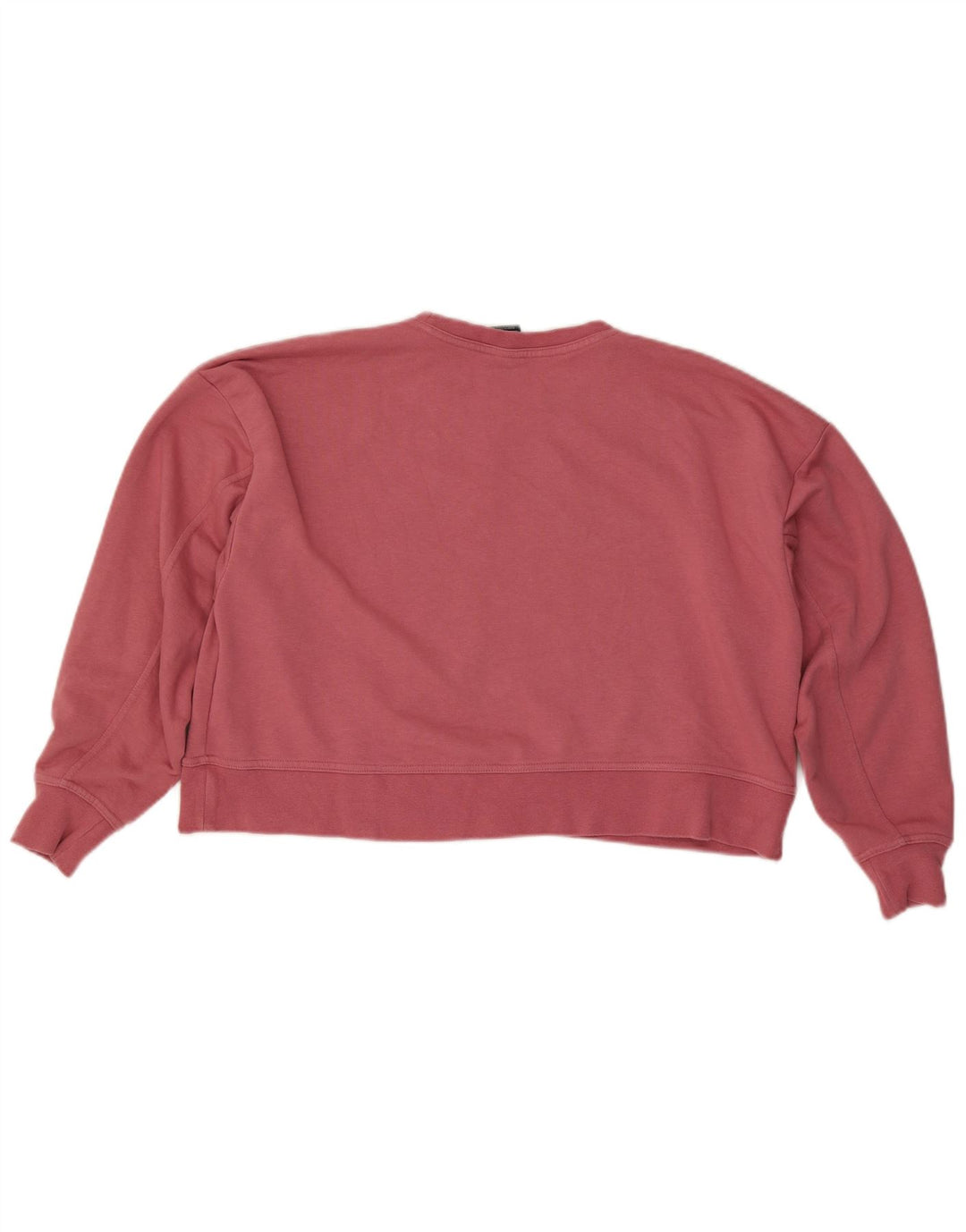 Nike Womens Oversized Crop Graphic Sweatshirt Jumper UK 14 Medium Pink