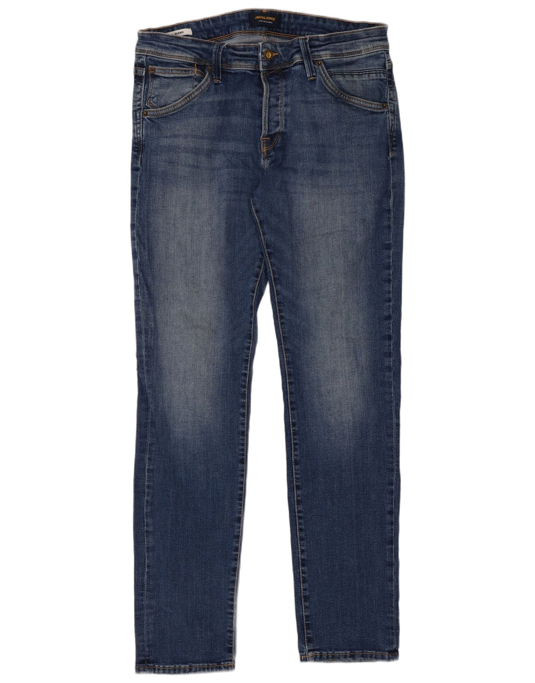 Jack & Jones Mens GLENN Slim Jeans W32 L32 Blue Cotton