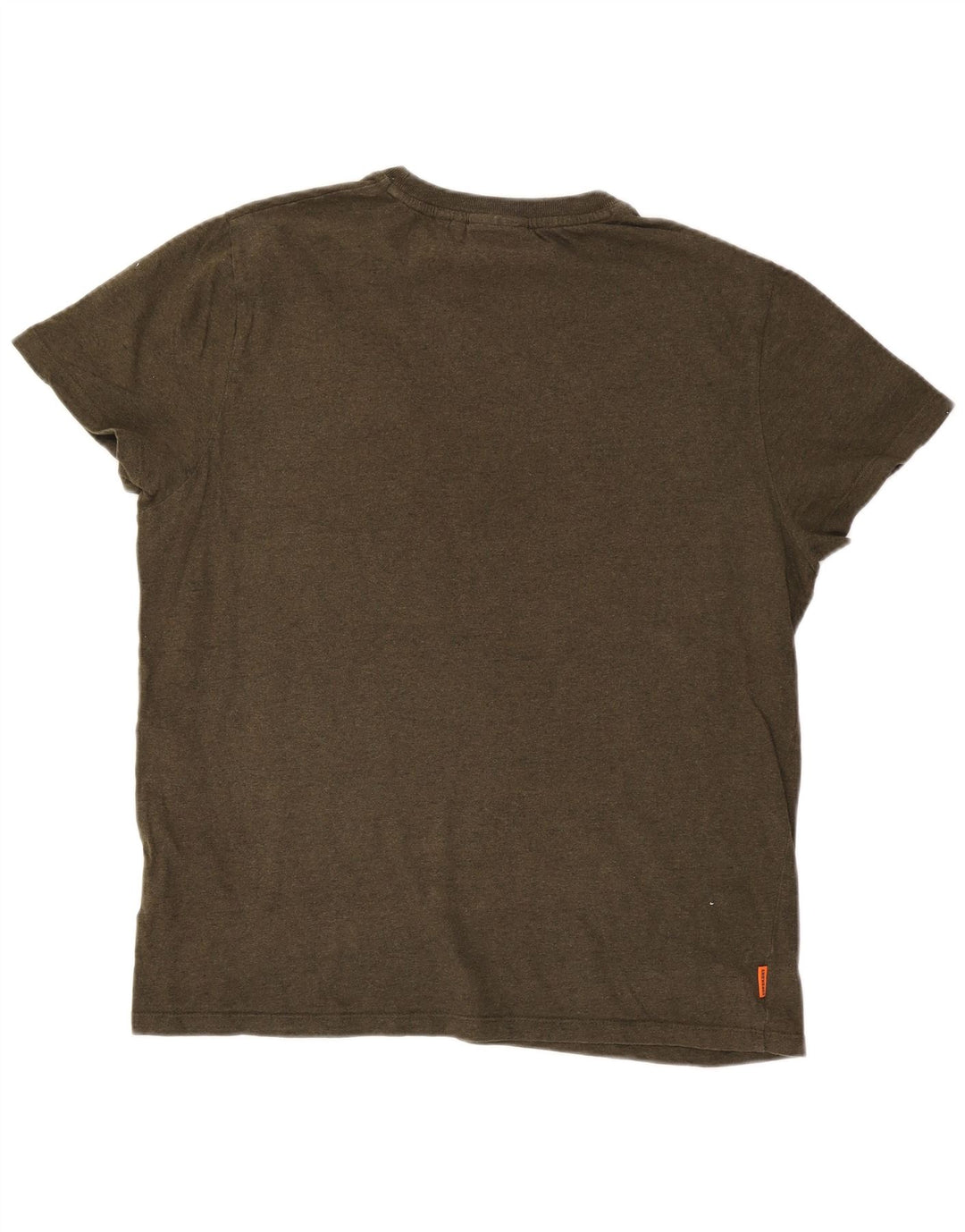Superdry Mens T-Shirt Top 2XL Khaki Cotton
