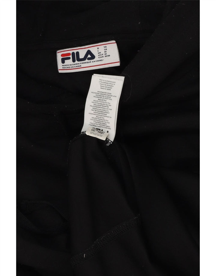 Fila Mens Hoodie Jumper Medium Black Polyester