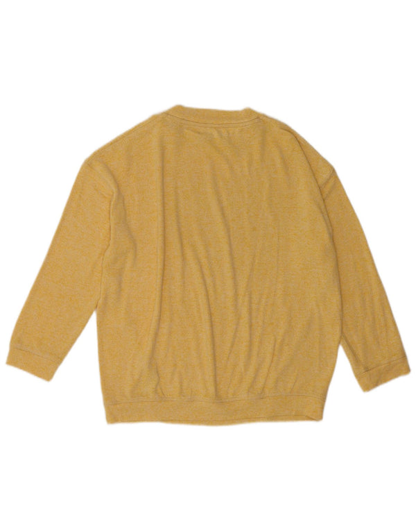 Marks & Spencer Haut chemisier surdimensionné pour femme UK 10 Petit jaune moucheté