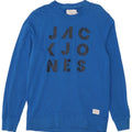Jack & Jones Ανδρικό γραφικό φούτερ Jumper μεγάλο μπλε βαμβακερό