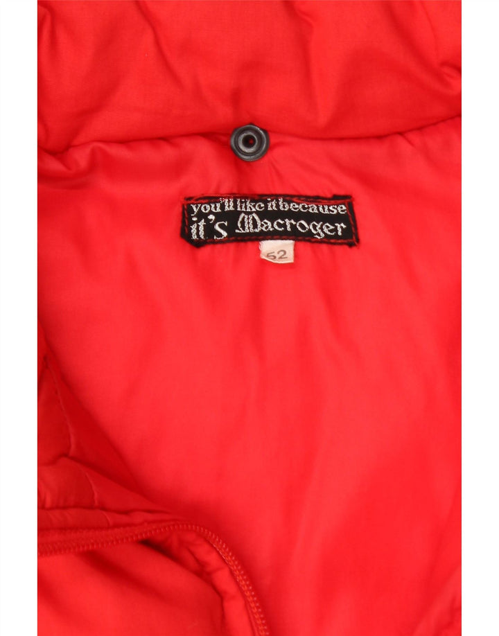 Giacca da sci vintage da uomo IT 52 XL rossa