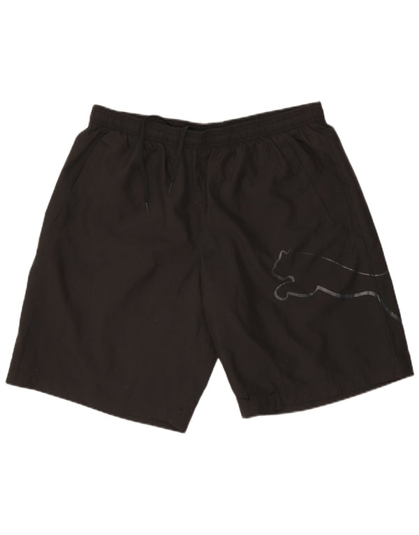 Pantaloncini sportivi grafici da uomo Puma XL neri