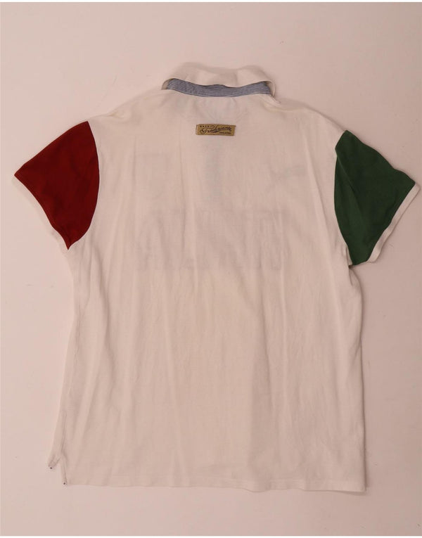 Πουκάμισο Puma Mens Italia Graphic Polo XL White Colourblock