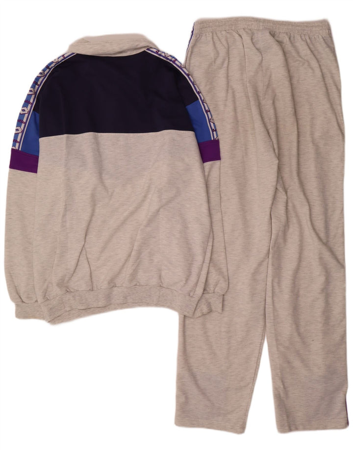 Lotto Survêtement complet graphique pour homme XL Gris Colorblock Polyester