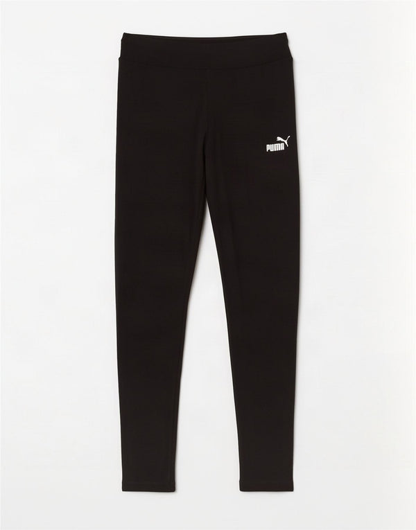 Puma Womens Leggings UK 12 Medium Black Cotton