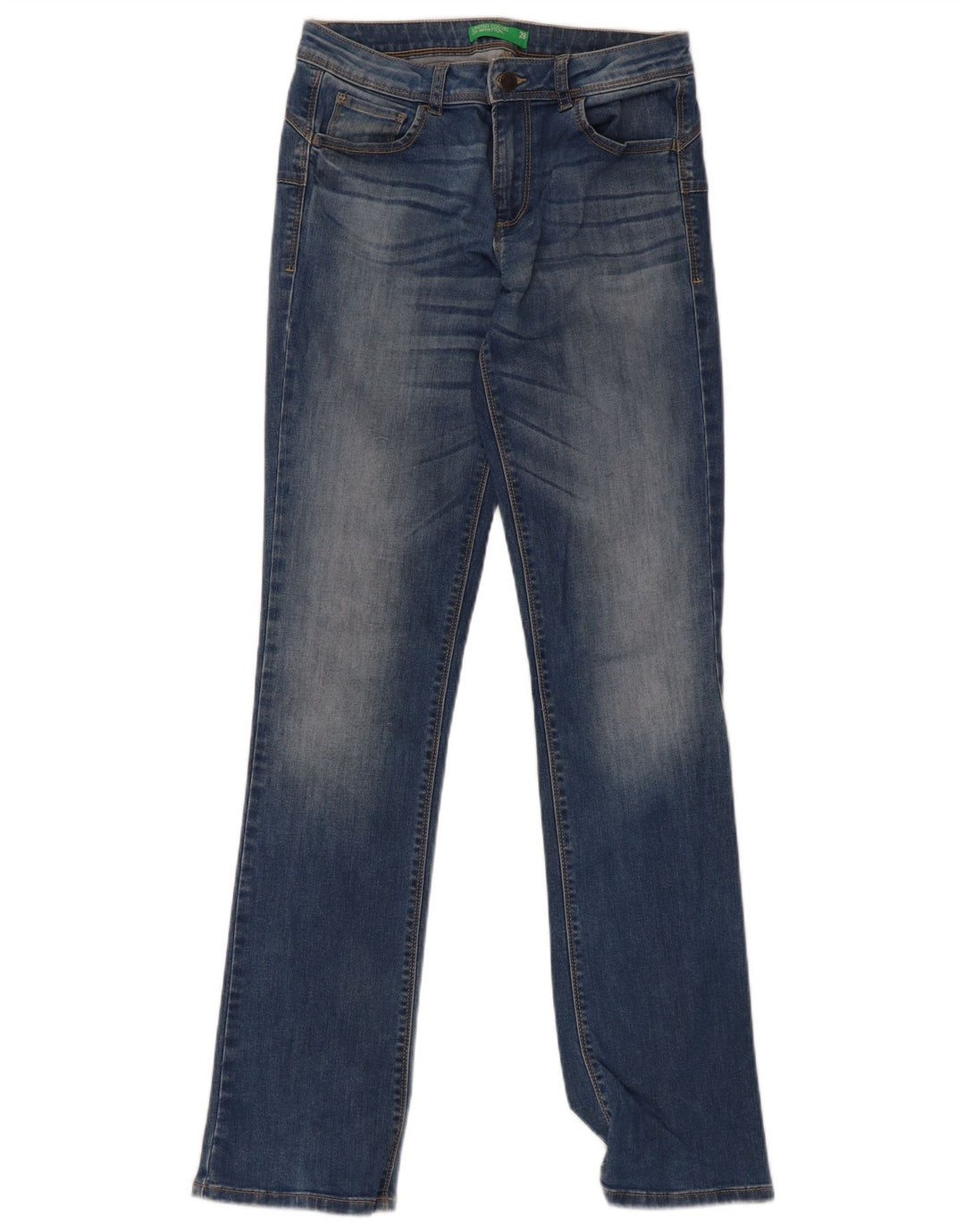 Benetton Womens Slim Jeans W28 L32 Blue