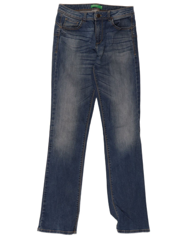 Benetton Womens Slim Jeans W28 L32 Blue