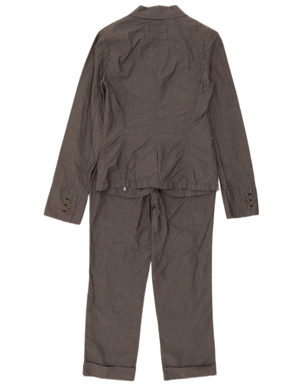 Abito Sisley Donna 3 Bottoni 2 Pezzi IT 40 Small W28 L23 Cotone Grigio