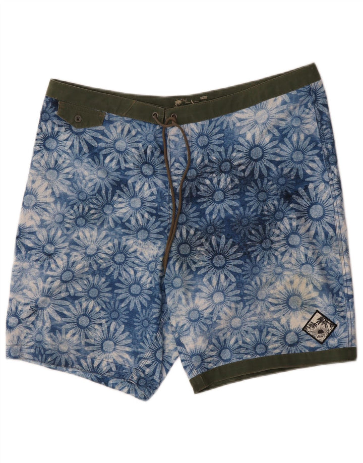 Vans Badeshorts til mænd Large Blue Floral Polyester