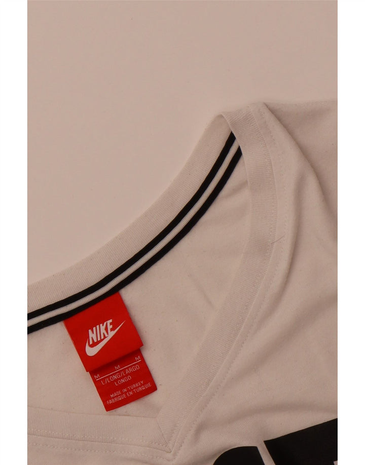 Nike Grafisk T-Shirt Top UK 14 Medium Off White