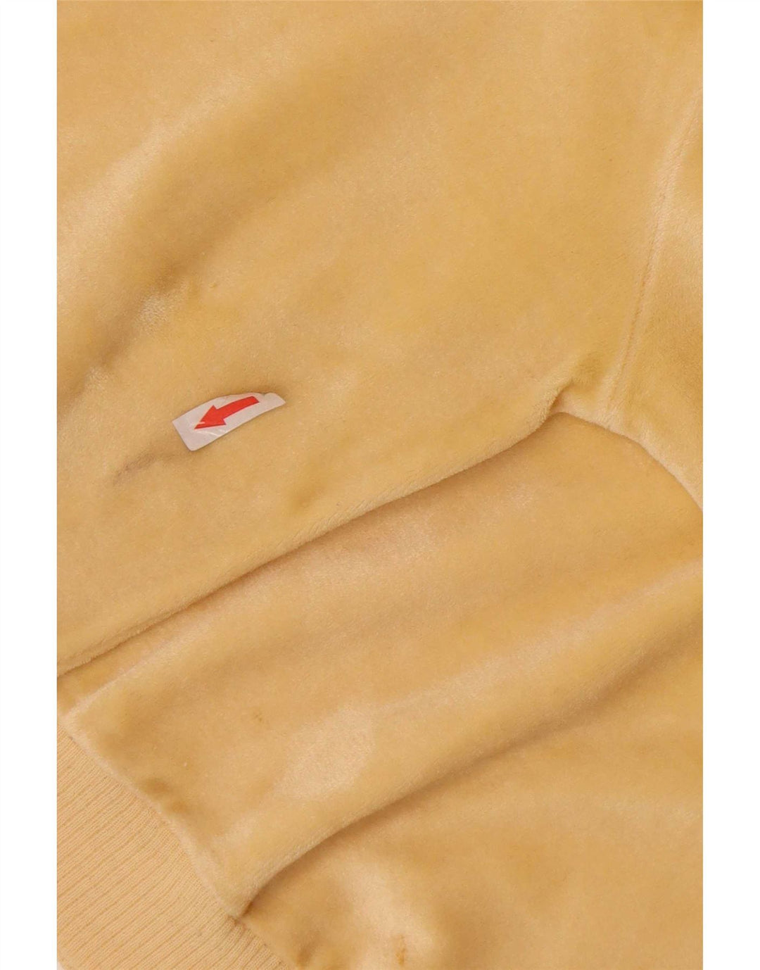 Vintage Womens Velour Sweatshirt Jumper IT 50 XL Yellow