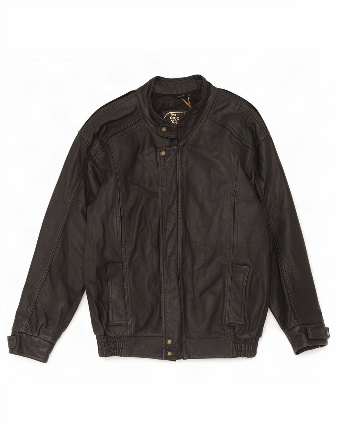 Giovanni Mens Leather Jacket UK 36 Small Black