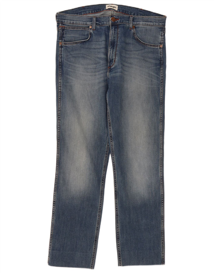 Wrangler Mens Straight Jeans W38 L32 Blue