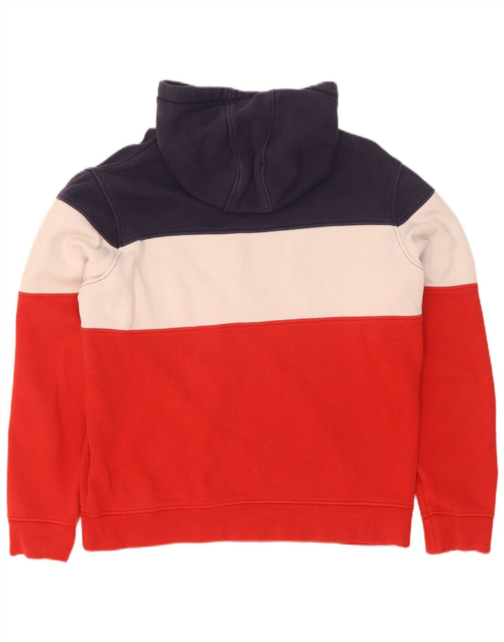 Fila Mens Graphic Hoodie Jumper Medium Multicoloured Colourblock Cotton
