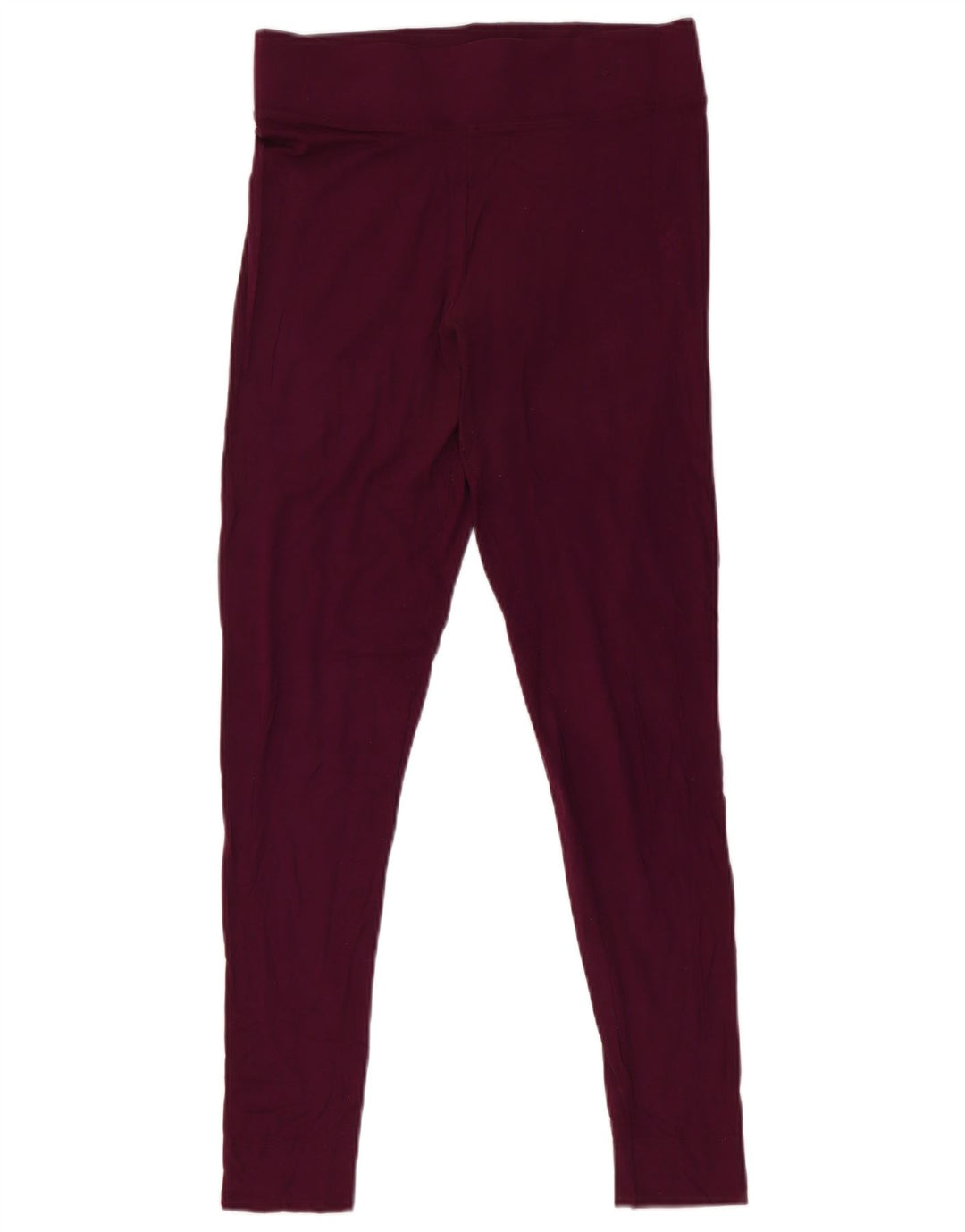 Marks & Spencer Womens Leggings UK 10 Small Burgundy Viscose