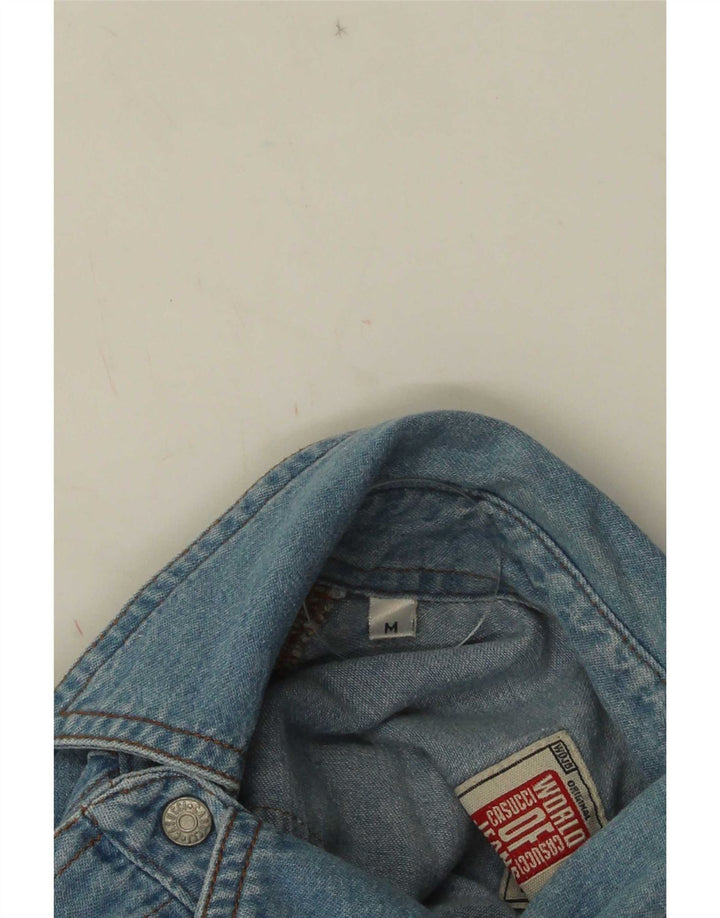 Camicia Denim Uomo Casucci Cotone Blu Medio