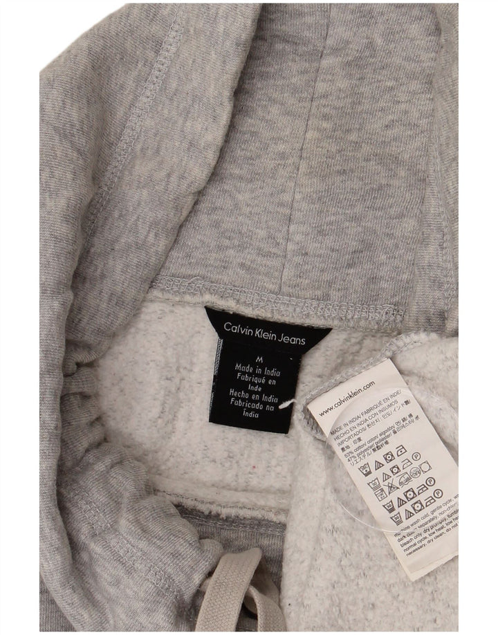 CALVIN KLEIN JEANS Womens Sweatshirt Jumper UK 14 Medium Grey Flecked