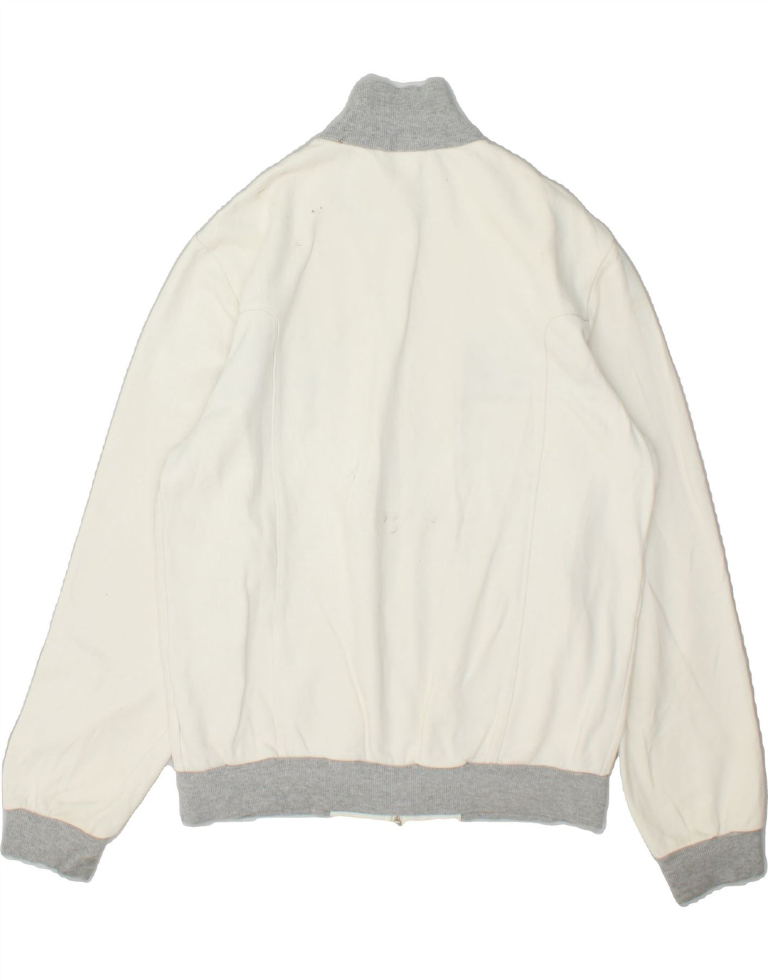 ADIDAS Mens Tracksuit Top Jacket Medium Off White Cotton | Vintage Adidas | Thrift | Second-Hand Adidas | Used Clothing | Messina Hembry 