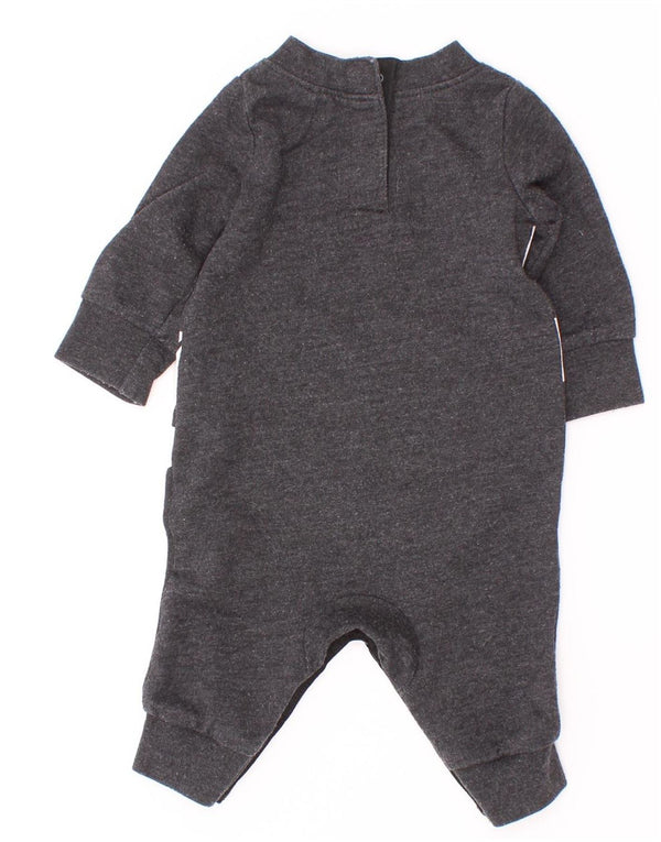 Nike Baby Boys Graphic Long Sleeve Jumpsuit 0-3 Months Grey Cotton