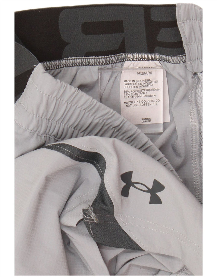 Under Armour Mens Graphic Sport Shorts Medium  Grey Colourblock Polyester