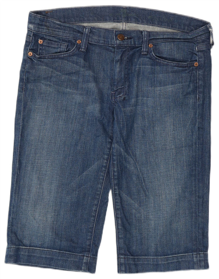 7 For All Mankind Womens Denim Shorts W31 Medium Blue Cotton