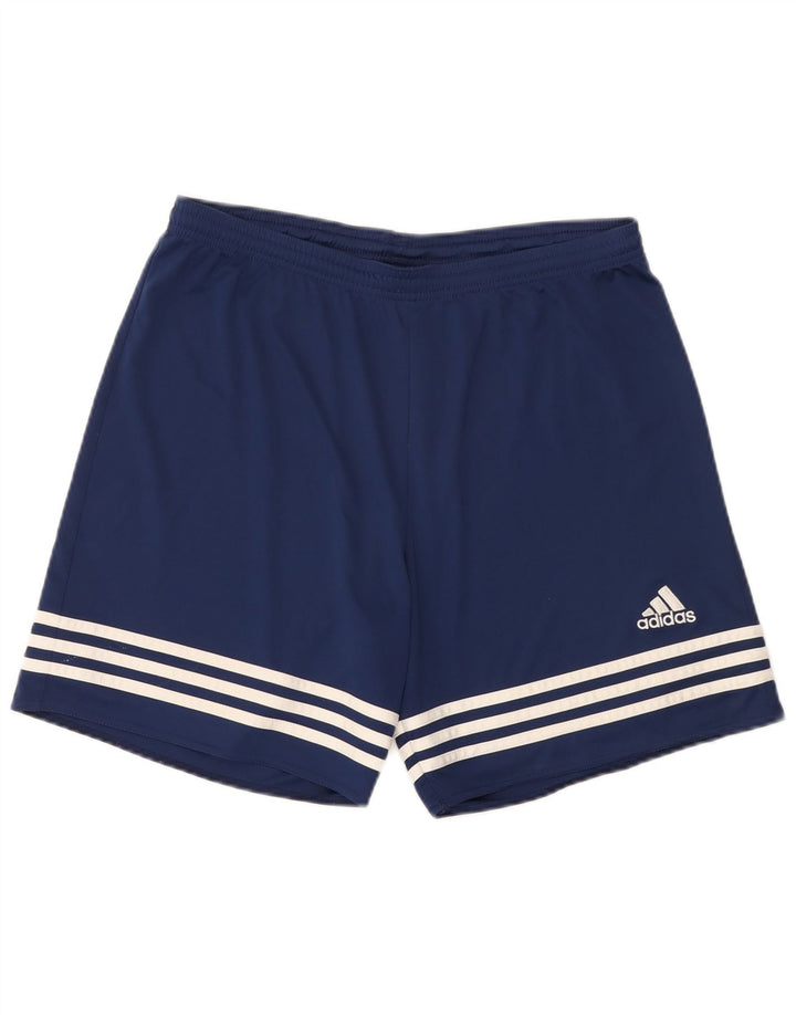 Adidas Mens Climalite Sport Shorts Large Navy Blue Polyester