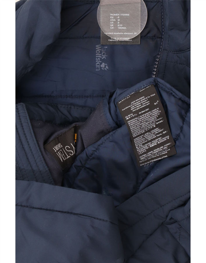 Jack Wolfskin Damen Liner Wattierte Jacke UK 8/10 Small Marineblau Polyester