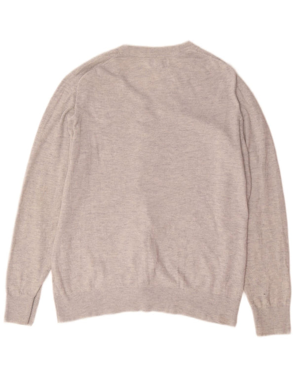 Gap Womens Cardigan Sweater UK 18 XL Grey Flecked Nylon
