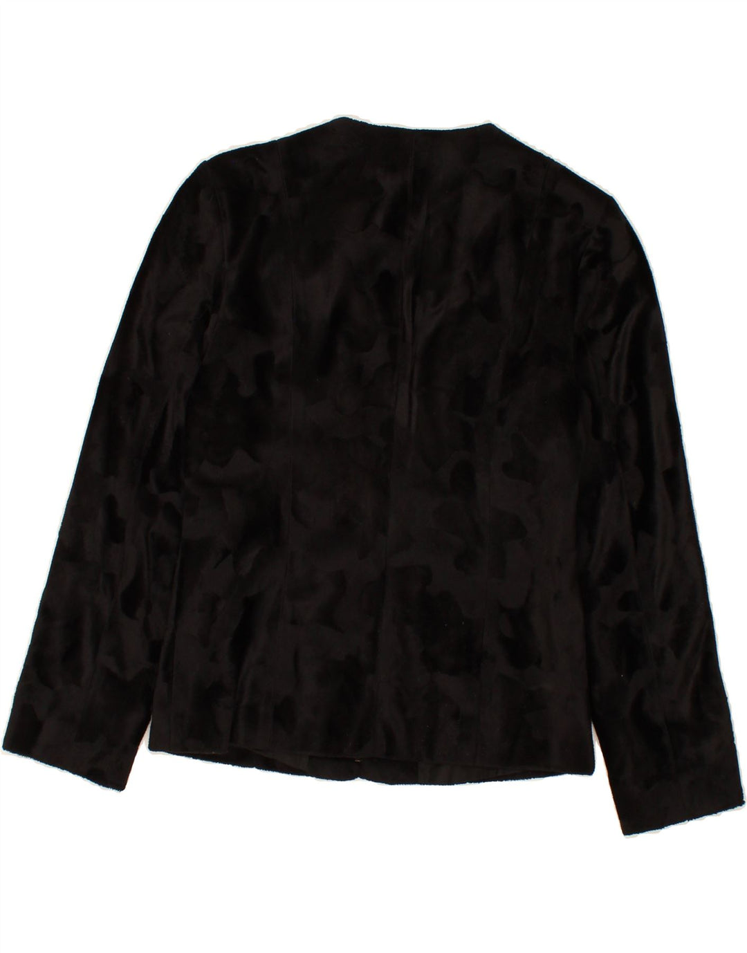 VINTAGE Womens Blazer Jacket UK 10 Small  Black Polyester Vintage Vintage and Second-Hand Vintage from Messina Hembry 