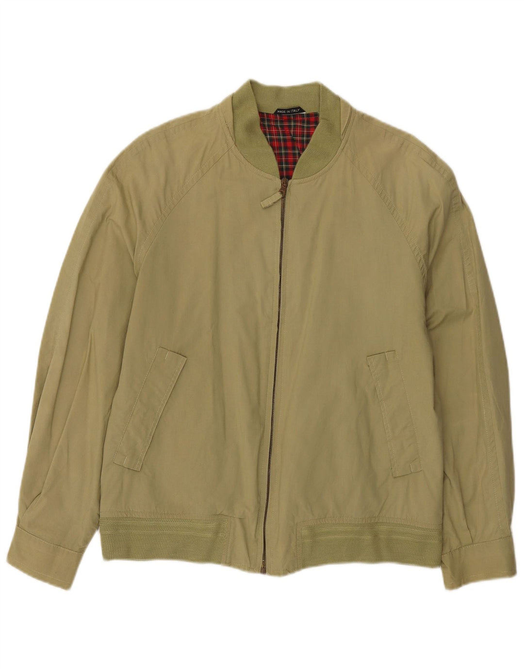 Green Leaves Bomberjakke til mænd IT 48 Medium Khaki Bomuld
