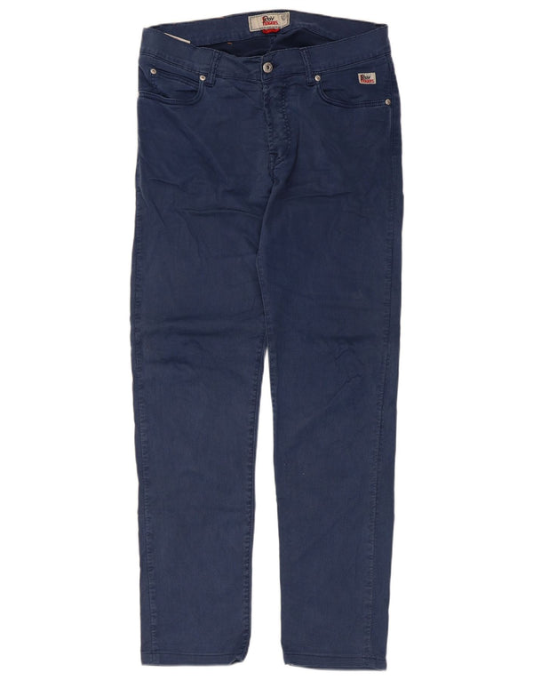 Roy Rogers Mens Slim Jeans W33 L30 Navy Blue Cotton
