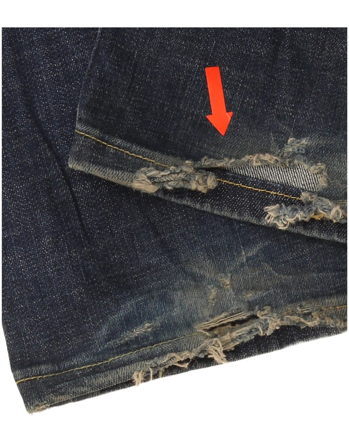 Lee Womens Leola Bootcut Jeans W28 L32 Navy Blue Cotton