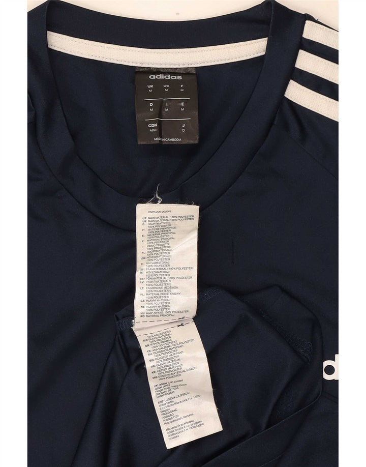 Adidas férfi Climalite póló felső, közepesen sötétkék poliészter