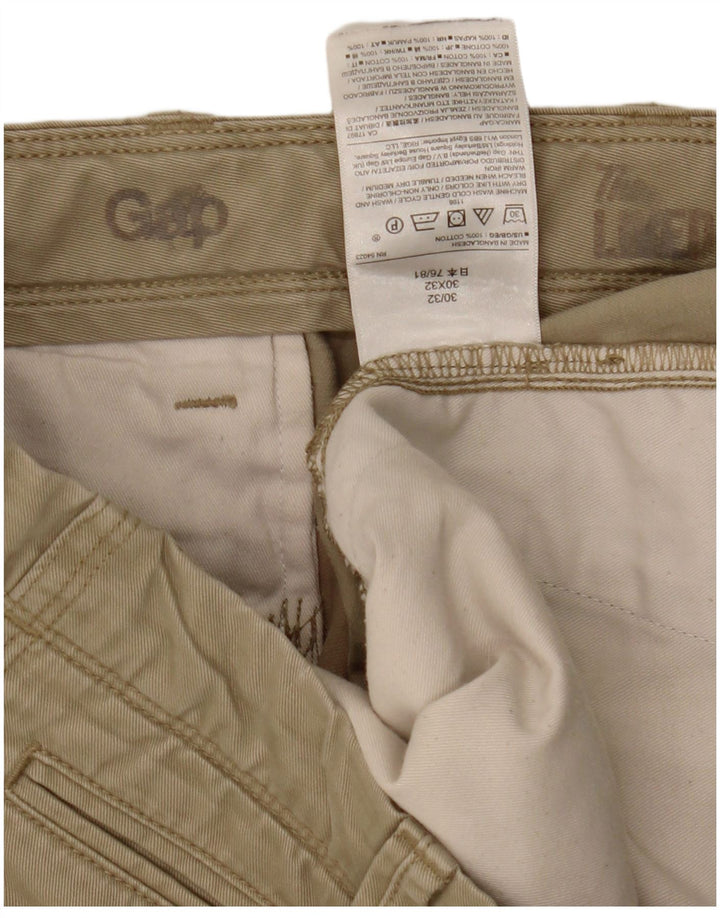 Pantaloncini chino da uomo Gap W30 cotone kaki medio