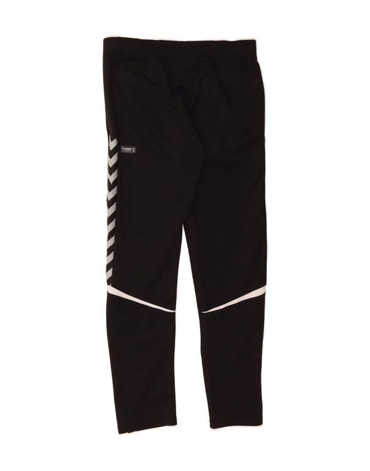 HUMMEL Boys Graphic Tracksuit Trousers 15-16 Years  Black Polyester Vintage Hummel and Second-Hand Hummel from Messina Hembry 