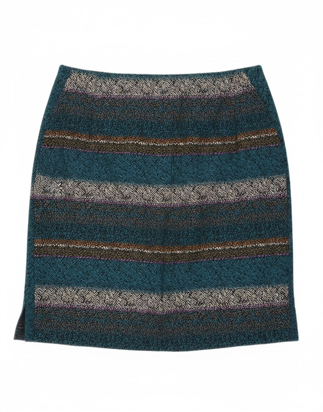WHITE STUFF Womens Straight Skirt W32 Large  Multicoloured Striped Cotton