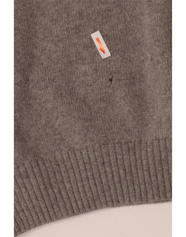 Maglione da uomo con scollo a V Murphy & Nye, grande lana grigia