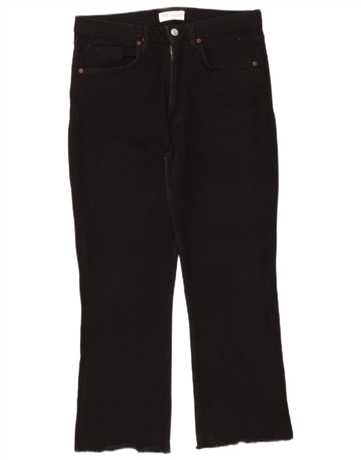 Zara Womens High Waist Bootcut Jeans EU 40 Medium W30 L26 Black